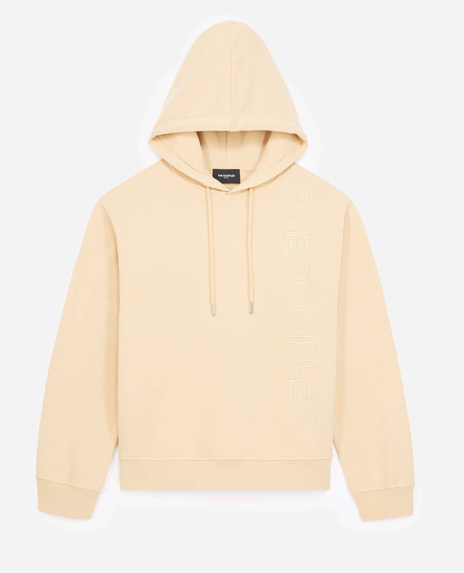 Beige Hooded Sweatshirt Tone-On-Tone Logo | Women | Light Brown