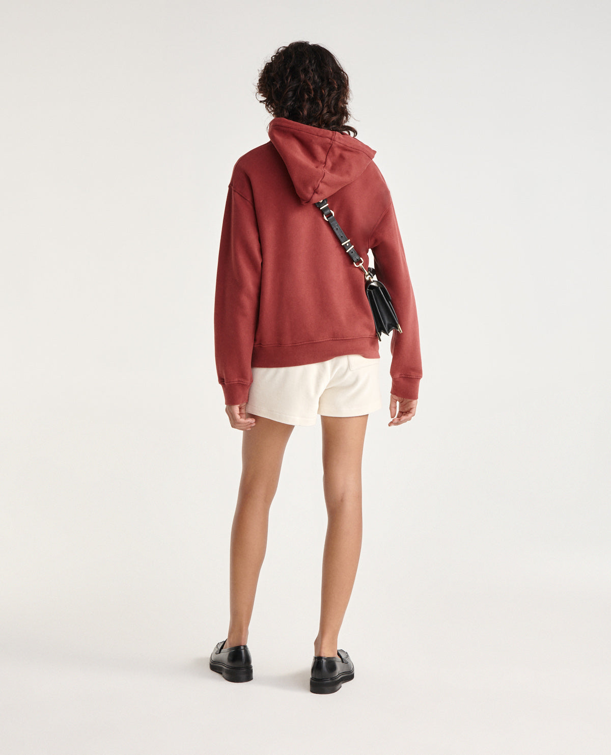 Sweatshirt Fleece With Silver Logo | Women | Burgundy