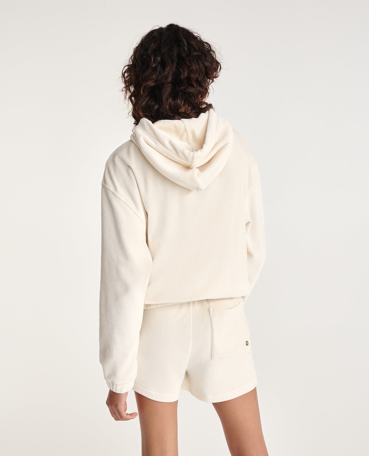 Sweatshirt With Eyelet Pouch Pocket | Women | Ecru