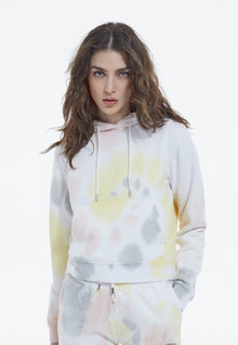 Tie-Dye Effect Cotton Sweatshirt | Women | Tie And Dye Multicolor