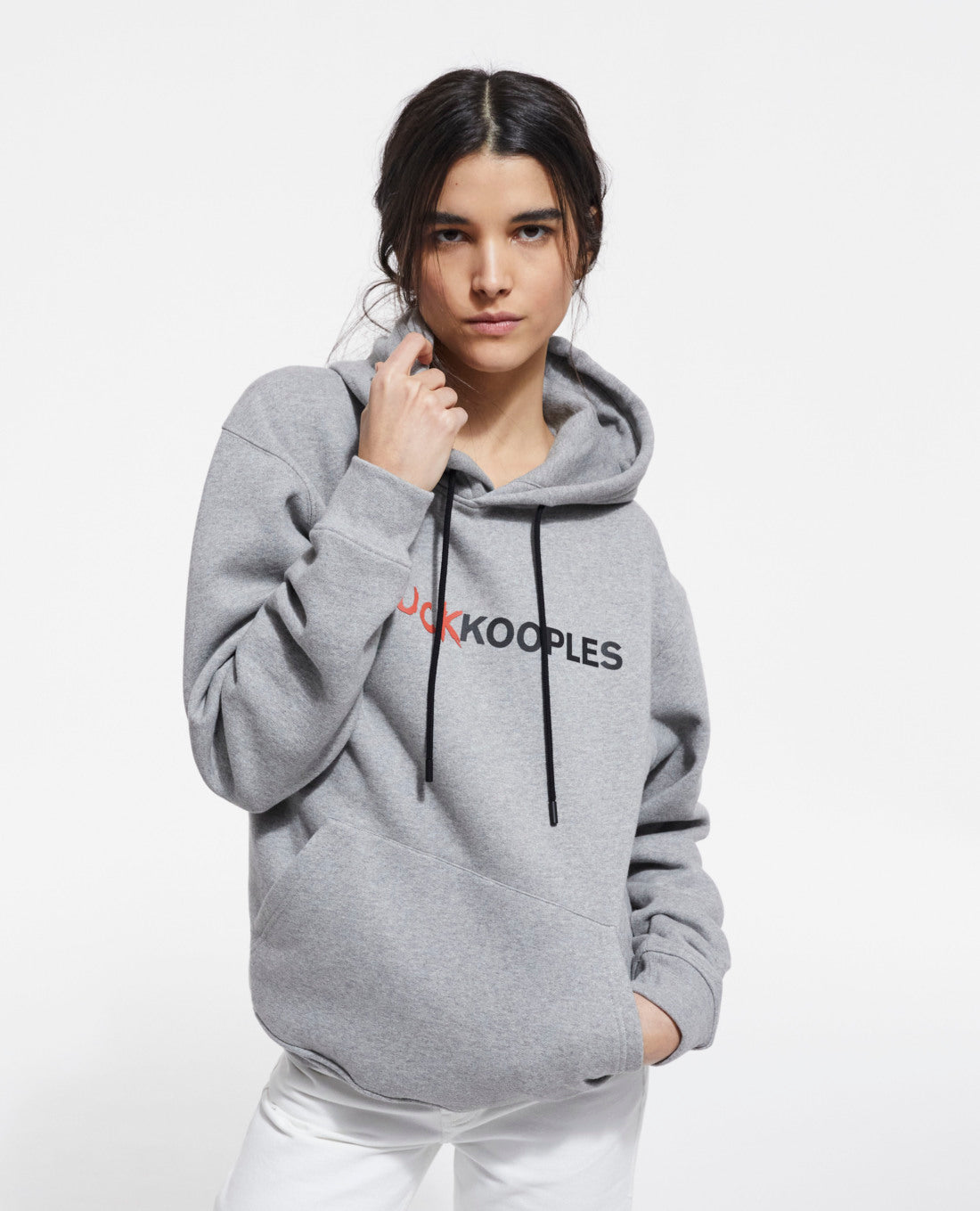 Gray Sweatshirt With Logo | Women | Grey Melange