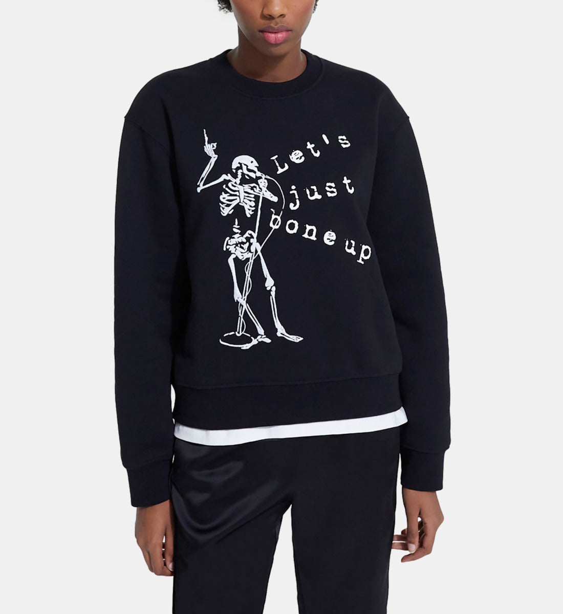 Screen Print Sweatshirt | Women | Black