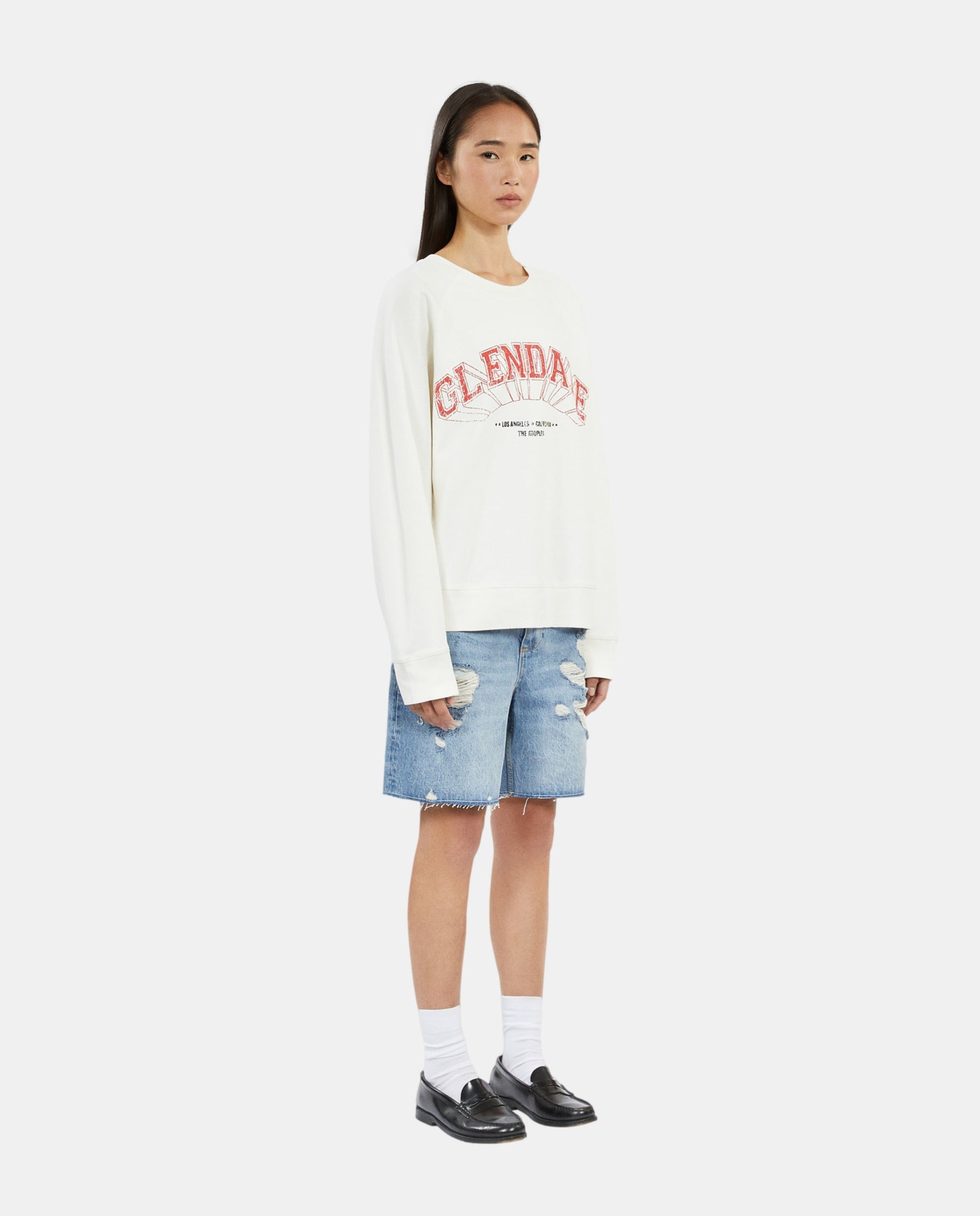 Sweatshirt With Glendale Serigraphy | Women | Ecru