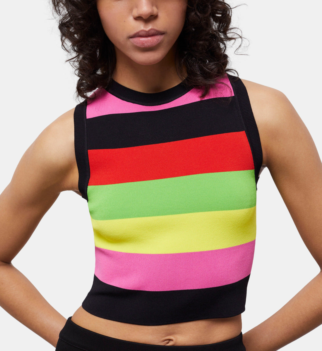 Short Striped Sweater | Women | Multicolorlor