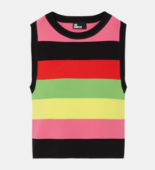 Short Striped Sweater | Women | Multicolorlor