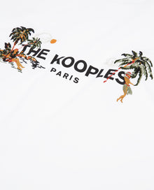 Embroidered T-Shirt With The Kooples Logo | Women | White