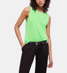 Fluorescent Green T-Shirt With Logo | Women | Vert Fluo