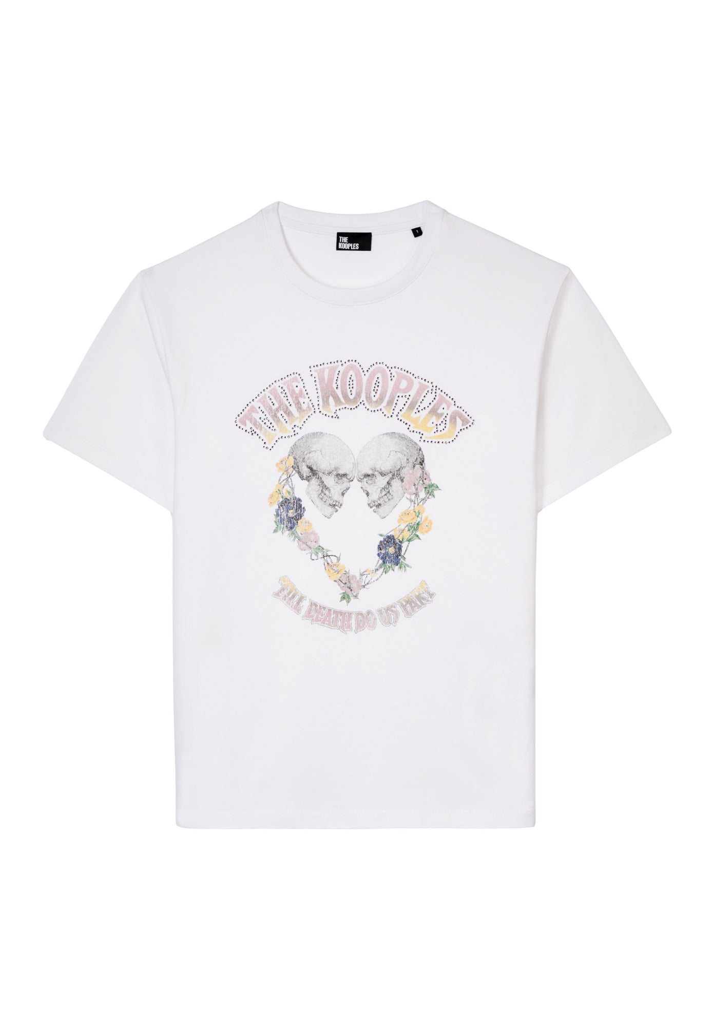 T-Shirt With Skull Heart Serigraphy | Women | White