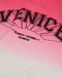 Gradient T-Shirt With Venice Serigraphy | Women | Retro Pink