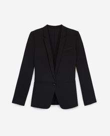 Crepe Suit Jacket | Women | Black