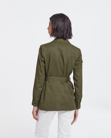 Tencel Jacket With Pockets | Women | Khaki