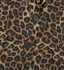 Print Straight-Cut Jacket | Women | Leopard