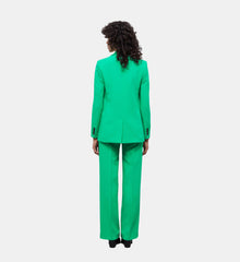 Crêpe Suit Jacket | Women | Green