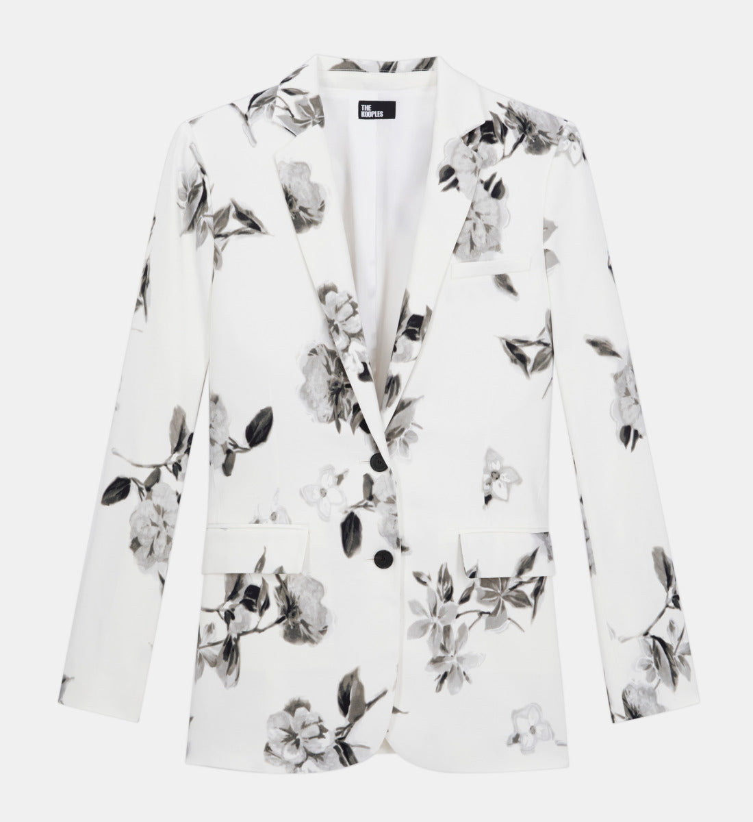 Printed Suit Blazer | Women | Ecru