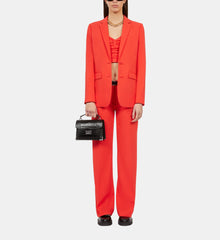 Crepe Suit Jacket | Women | Red