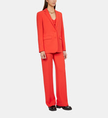 Crepe Suit Jacket | Women | Red