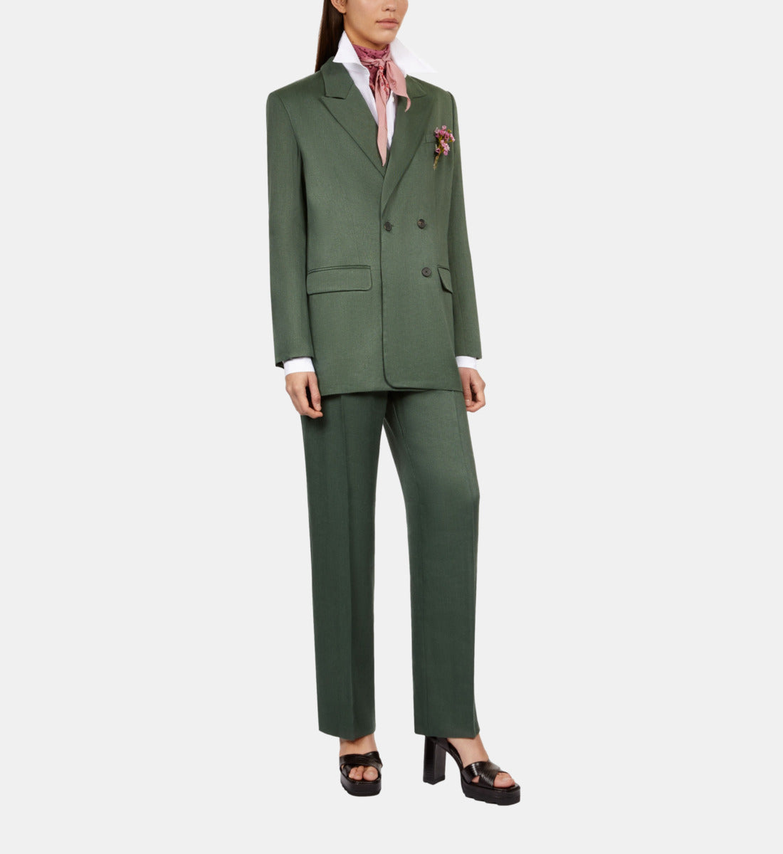 Khaki Suit Jacket | Women | Wood Khaki