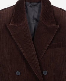 Corduroy Suit Jacket | Women | Brown