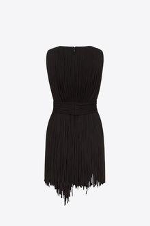 Sleeveless Fringe Top | Black