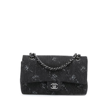 Chanel | Pre-Owned Medium Denim Double Flap | Black