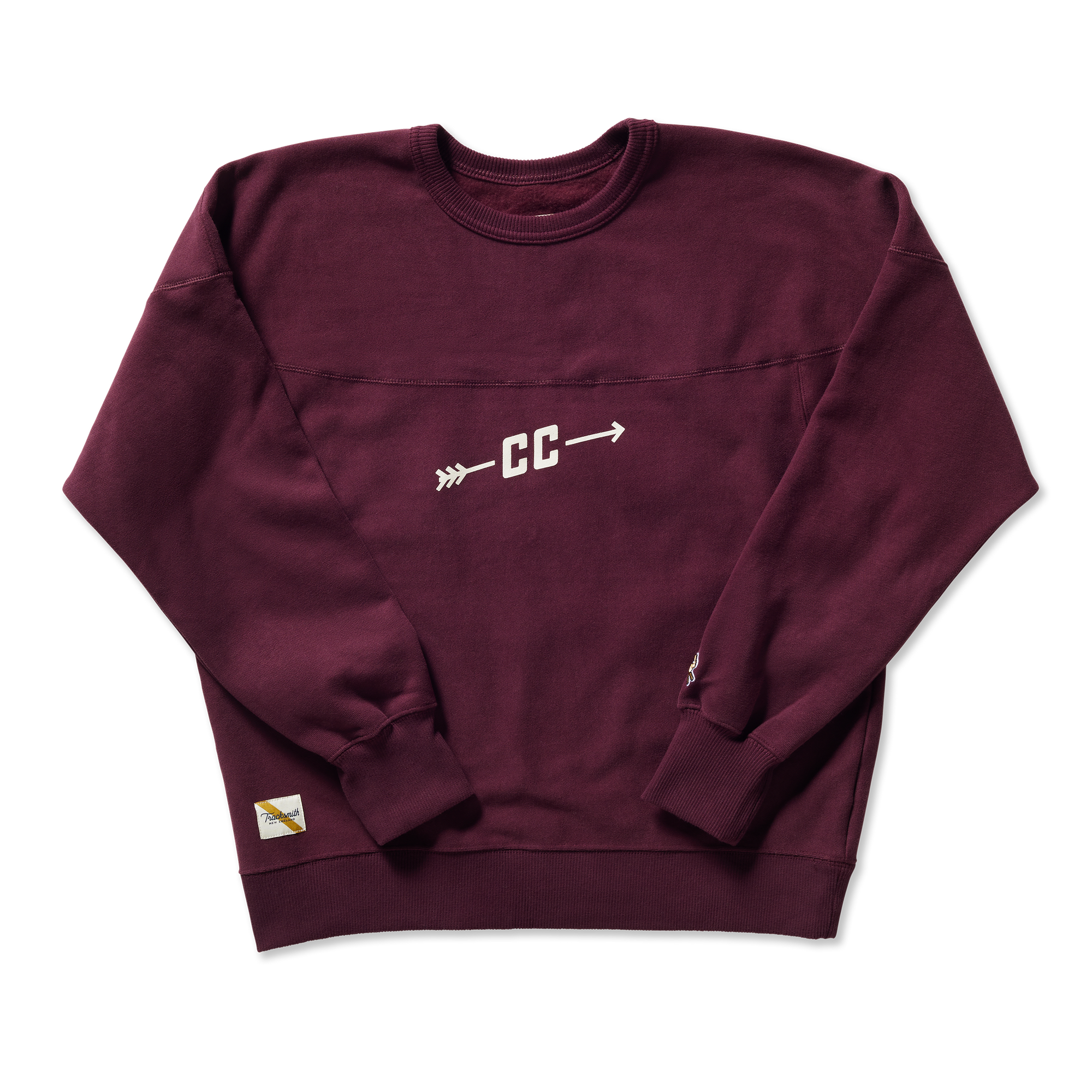 Women's Trackhouse Crew - Cross Country | Wine/Ivory