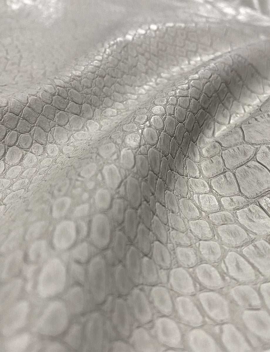 Faux Leather Animal 7/8 Trouser::Bone Croc::Details