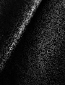 Faux Leather Split Front Pant::Black::Detail