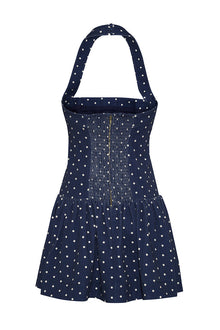 Felicity Mini Dress | Dots Navy