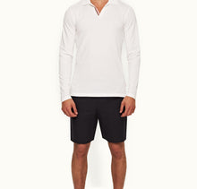Felix O.B Stripe Tape Cotton Pique Polo Shirt | White