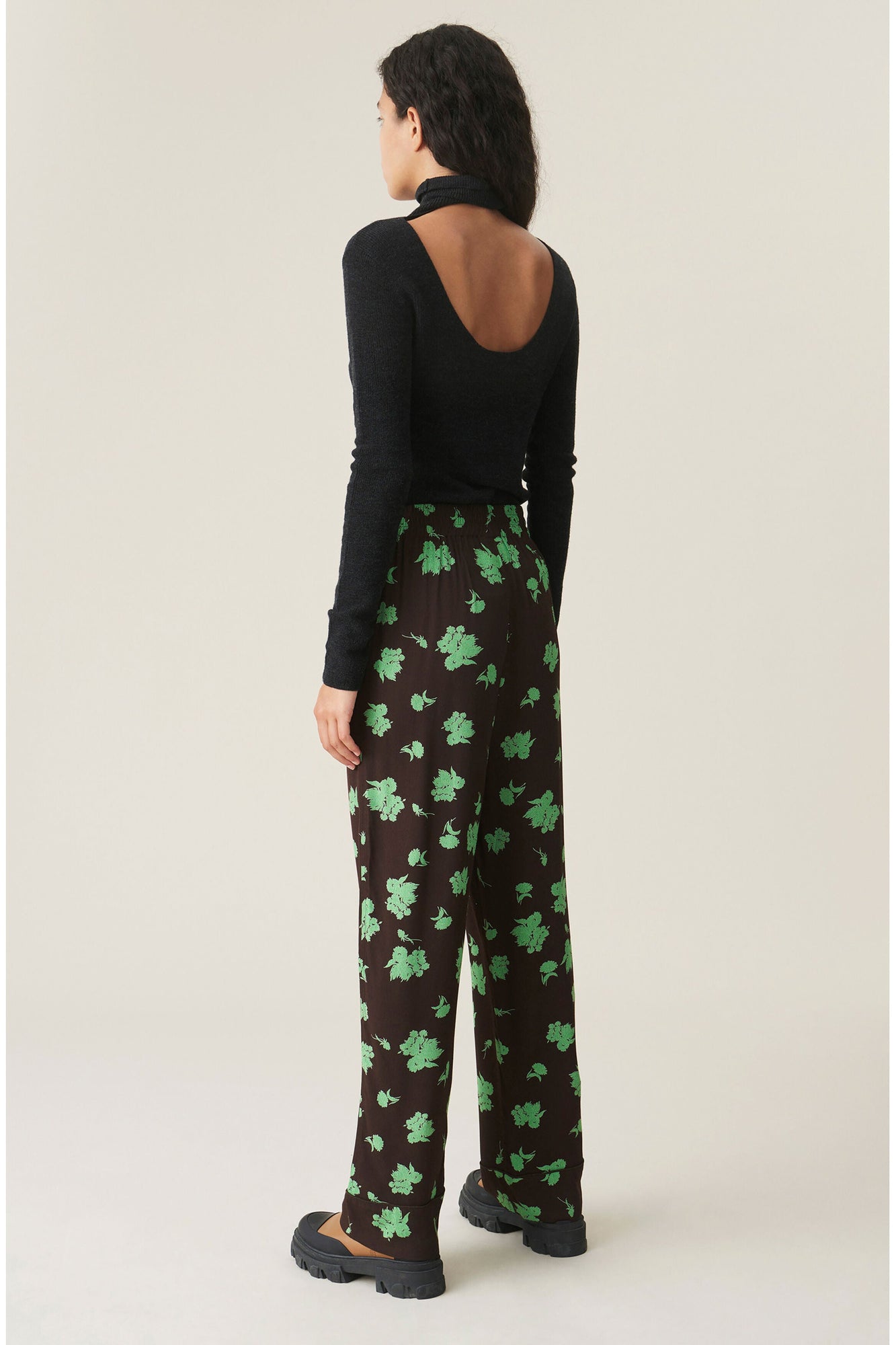 Floral Crepe Trousers | Mole