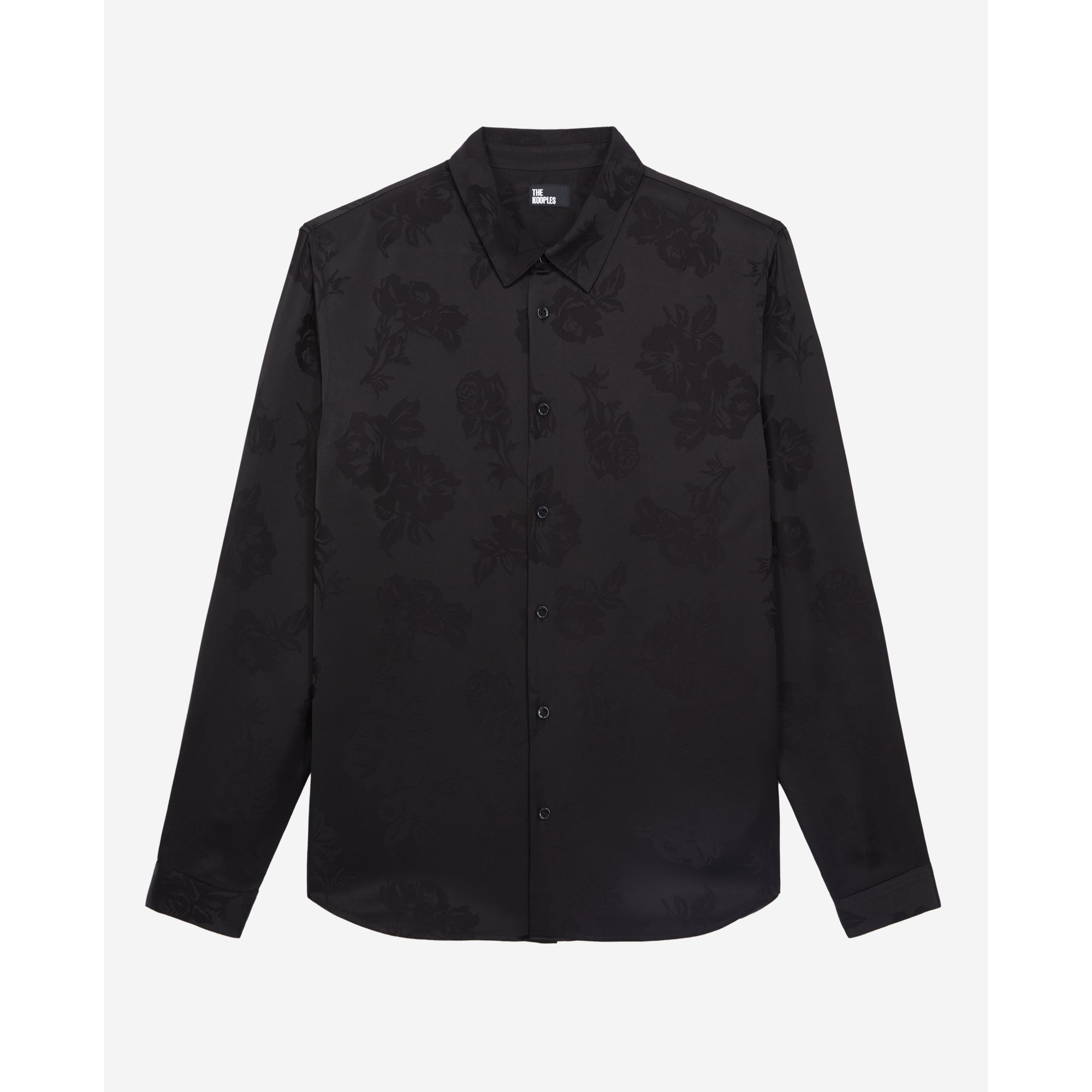 Floral Jacquard Shirt | Men | Black