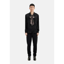 Floral Jacquard Shirt | Men | Black