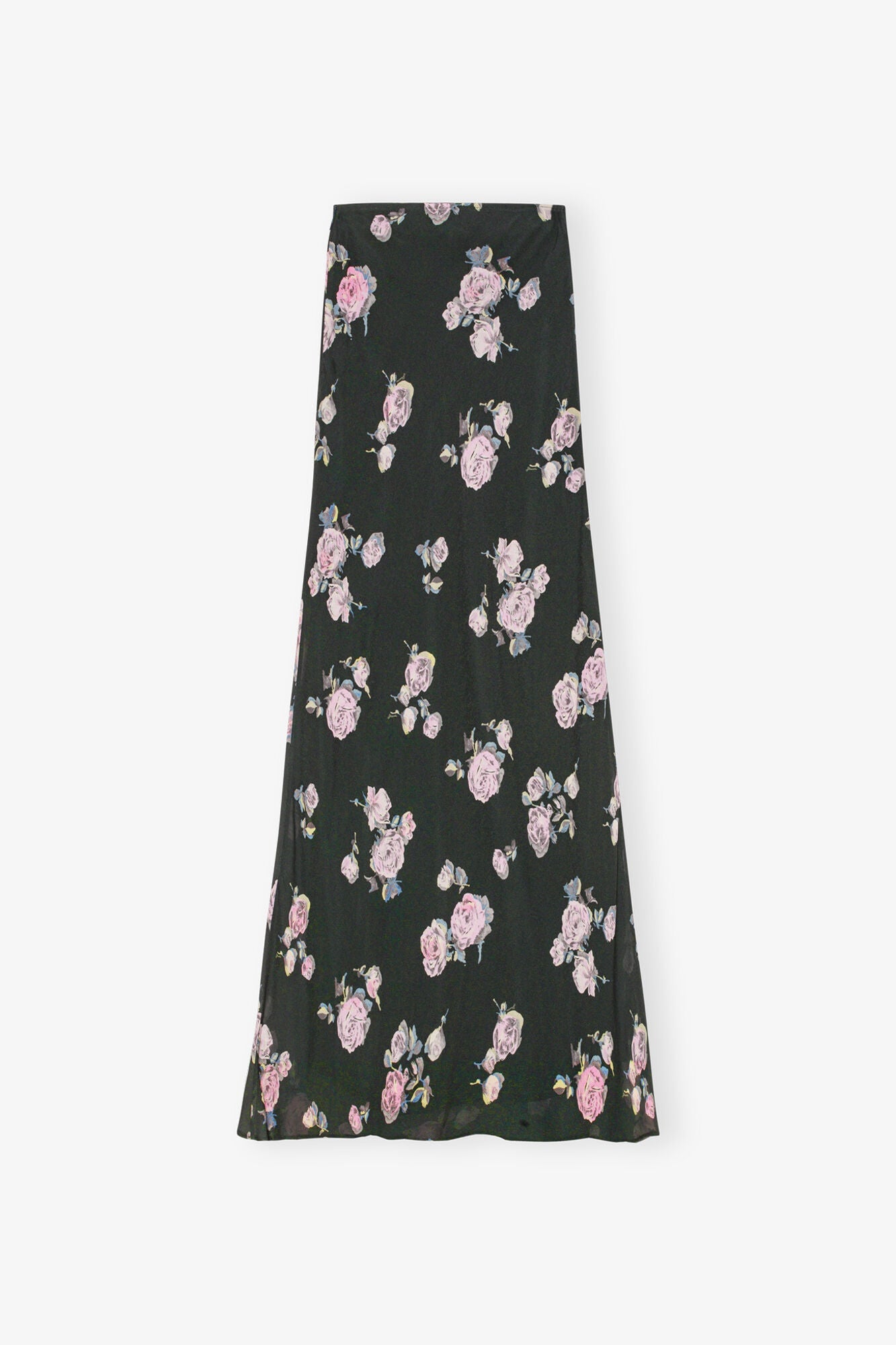 Floral Printed Crepe Maxi Skirt | Climbing Ivy