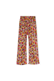 Floral Silk Stretch Trousers | Mole