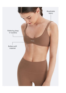 Form-Fitting Sports Bra | Sand