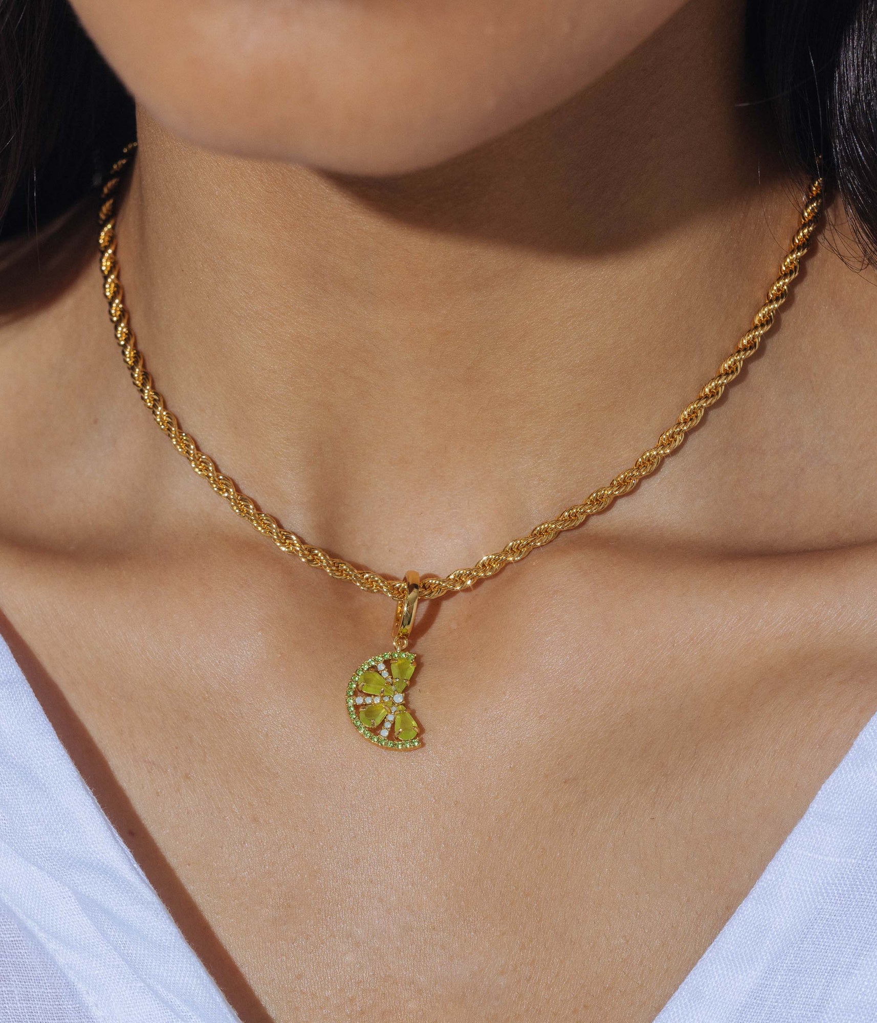 Citrus Slice Charm Trio Pendant Set - Loren Hope