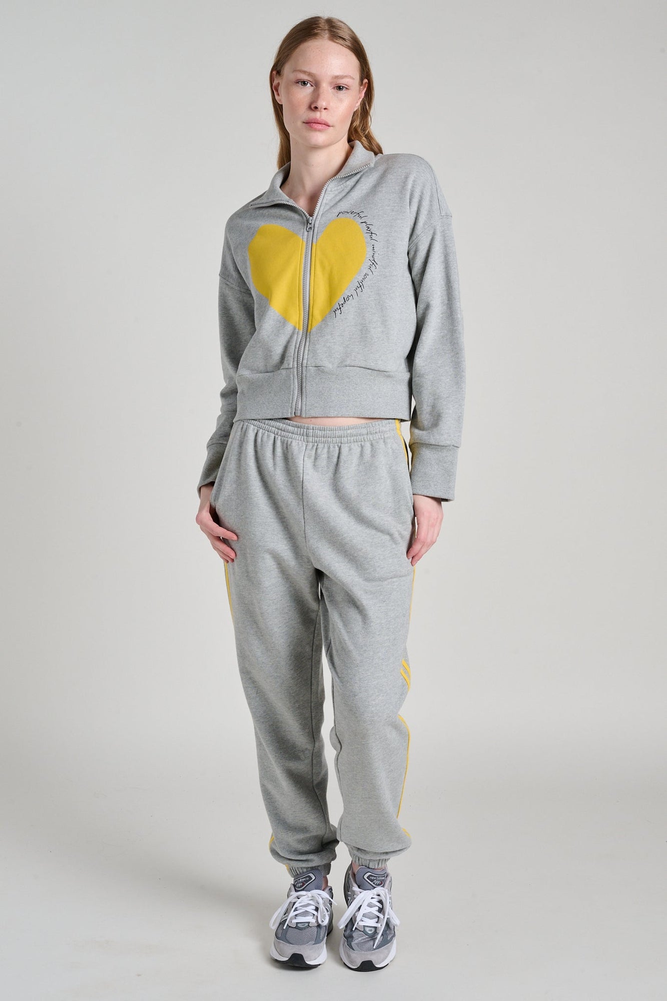 Kerri Rosenthal | Full Zip Soul Brigade Sweatshirt | Heather Gray