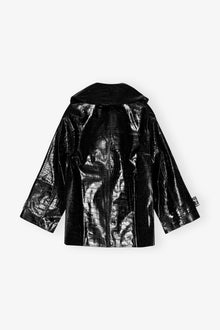 Future Coated Midi Jacket | Black
