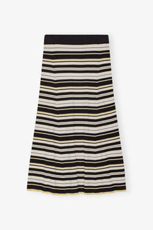 Future Striped Rib Long Skirt | Multicolour
