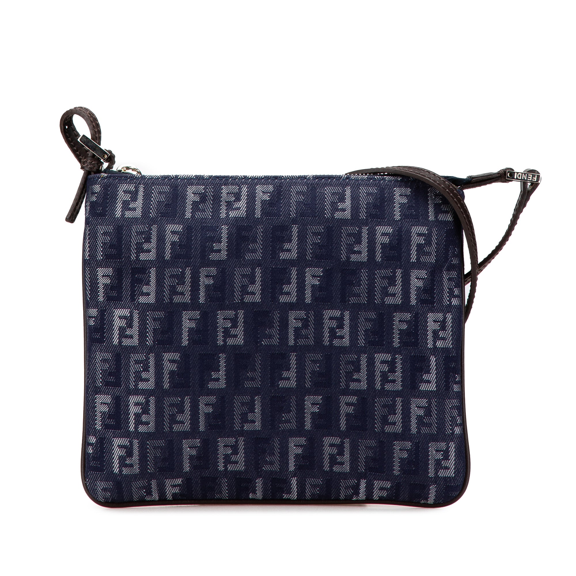 Fendi | Pre-Owned Zucchino Denim Crossbody | Blue/Dark Blue