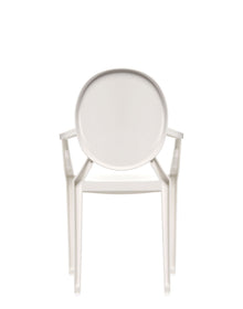 Louis Ghost Armchair - Recycled | Set of 2 | Glossy White