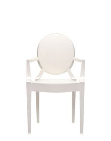 Louis Ghost Armchair - Recycled | Set of 2 | Glossy White