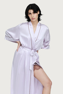 Silk Robe | Lilac Ash