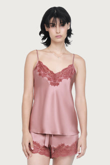 Silk Lace Cami | Mauve