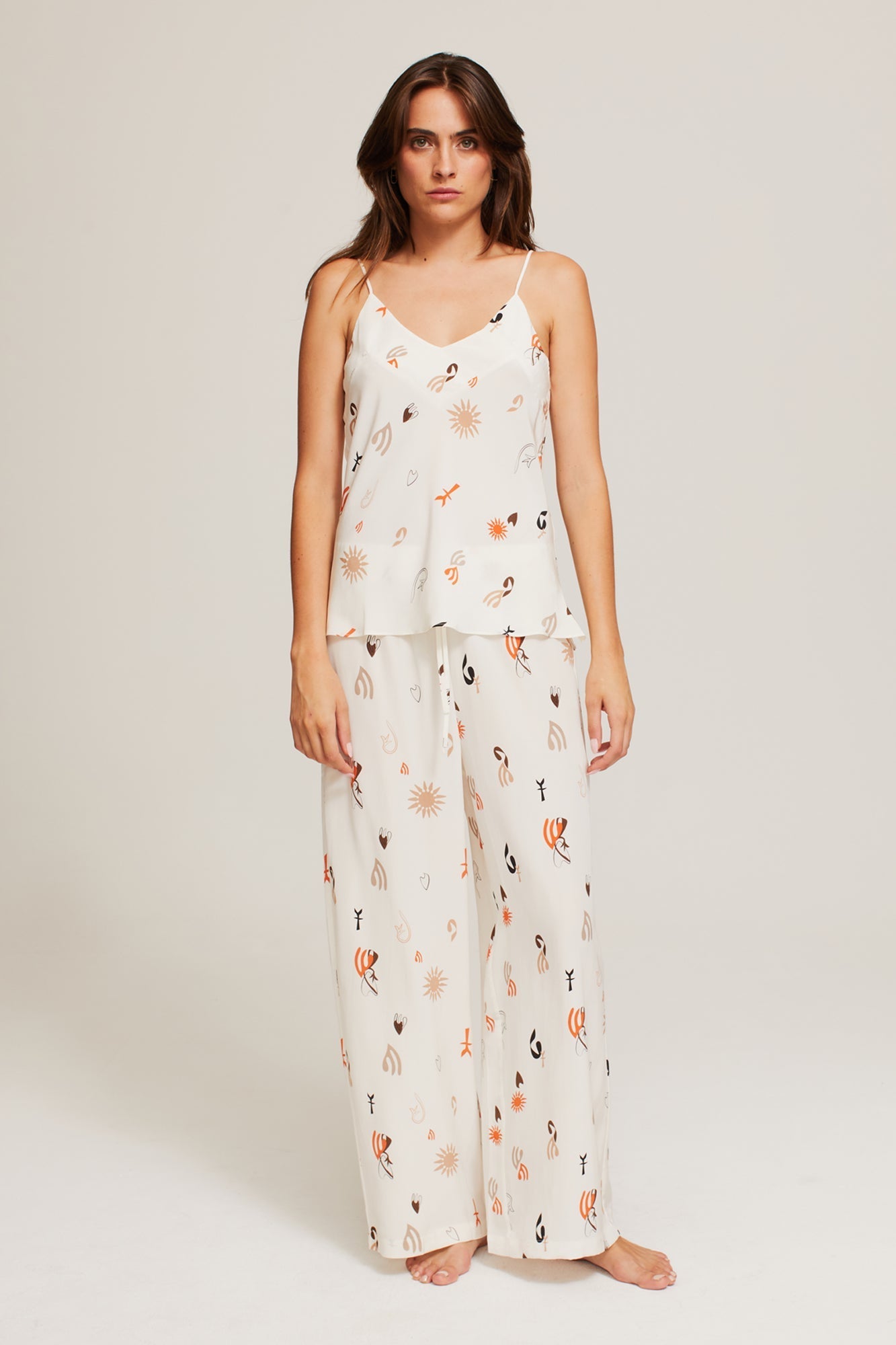 GINIA Isla Pant in Hepworth Print