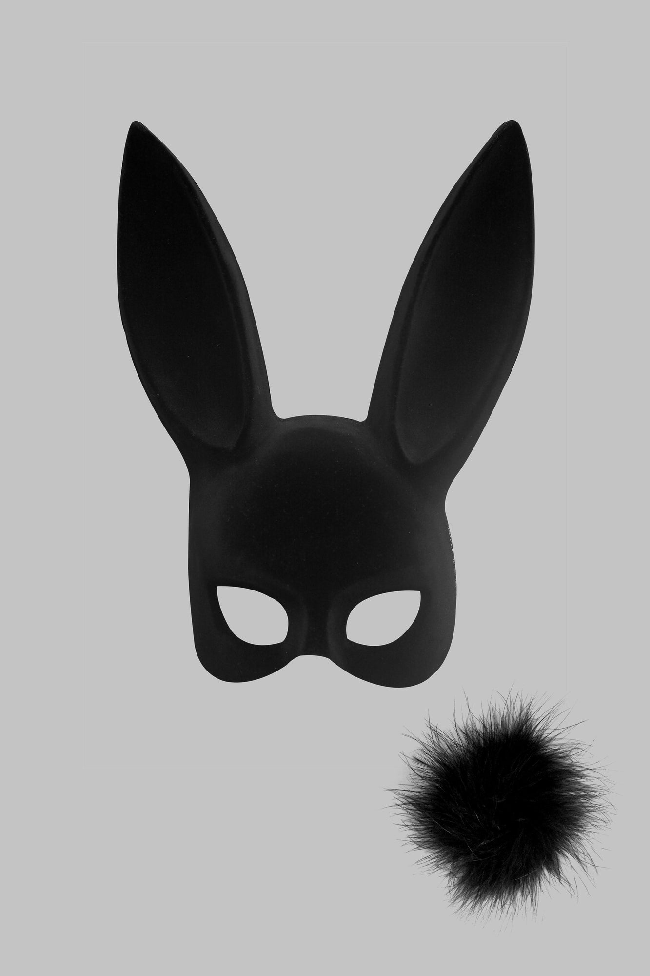 Bunny Mask With Tail - Les Fetiches | Black