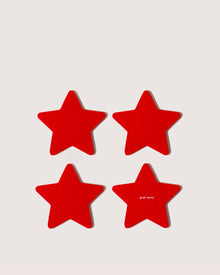Merino Wool All-Star Coaster Solid 4 Pack | Red