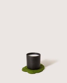 Merino Wool Small Monstera Trivet | Loden Green