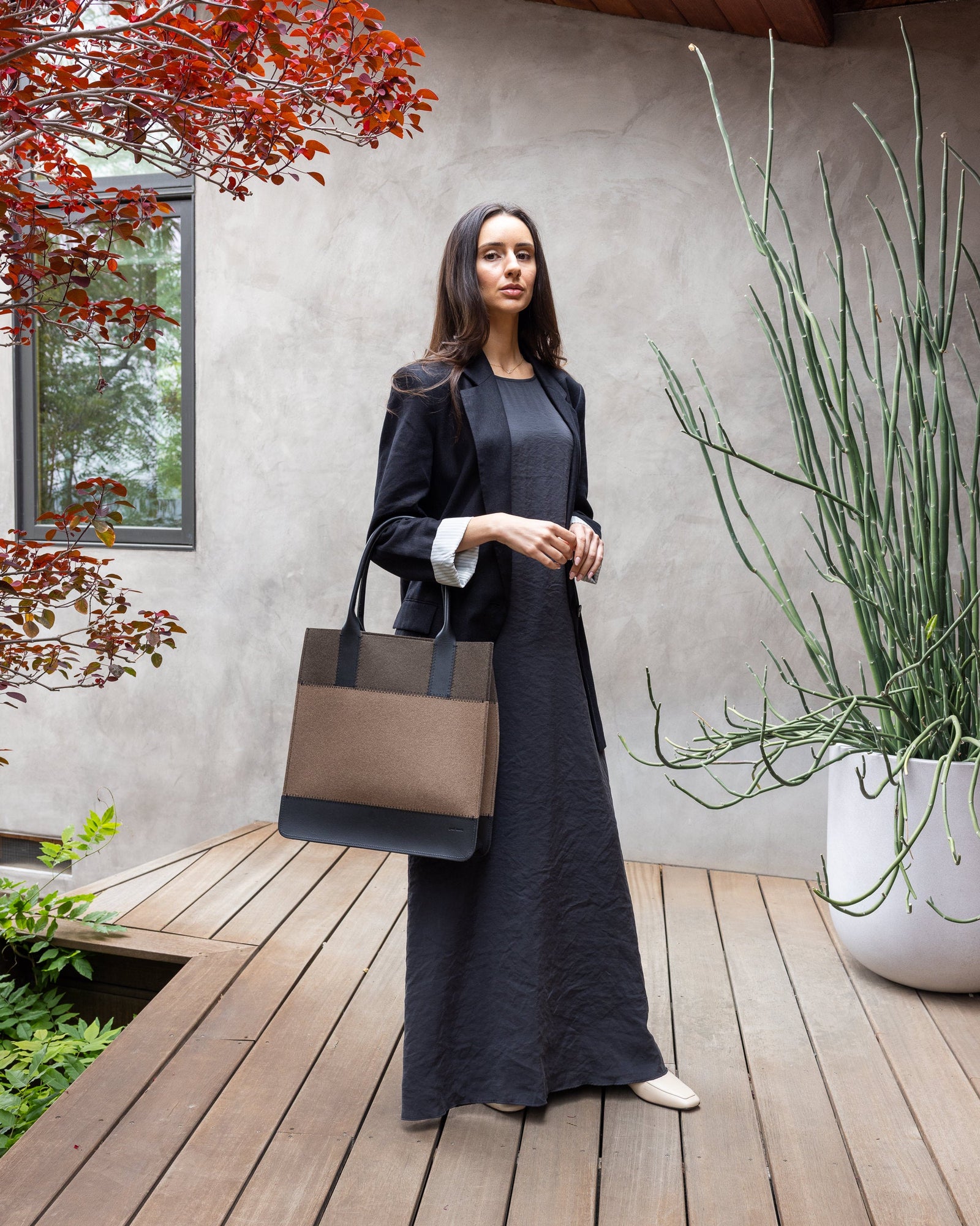 Jaunt Merino Wool Tote | Cumin / Tobacco