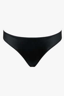 High-Cut Tanga Bikini Bottom - Glow | Black